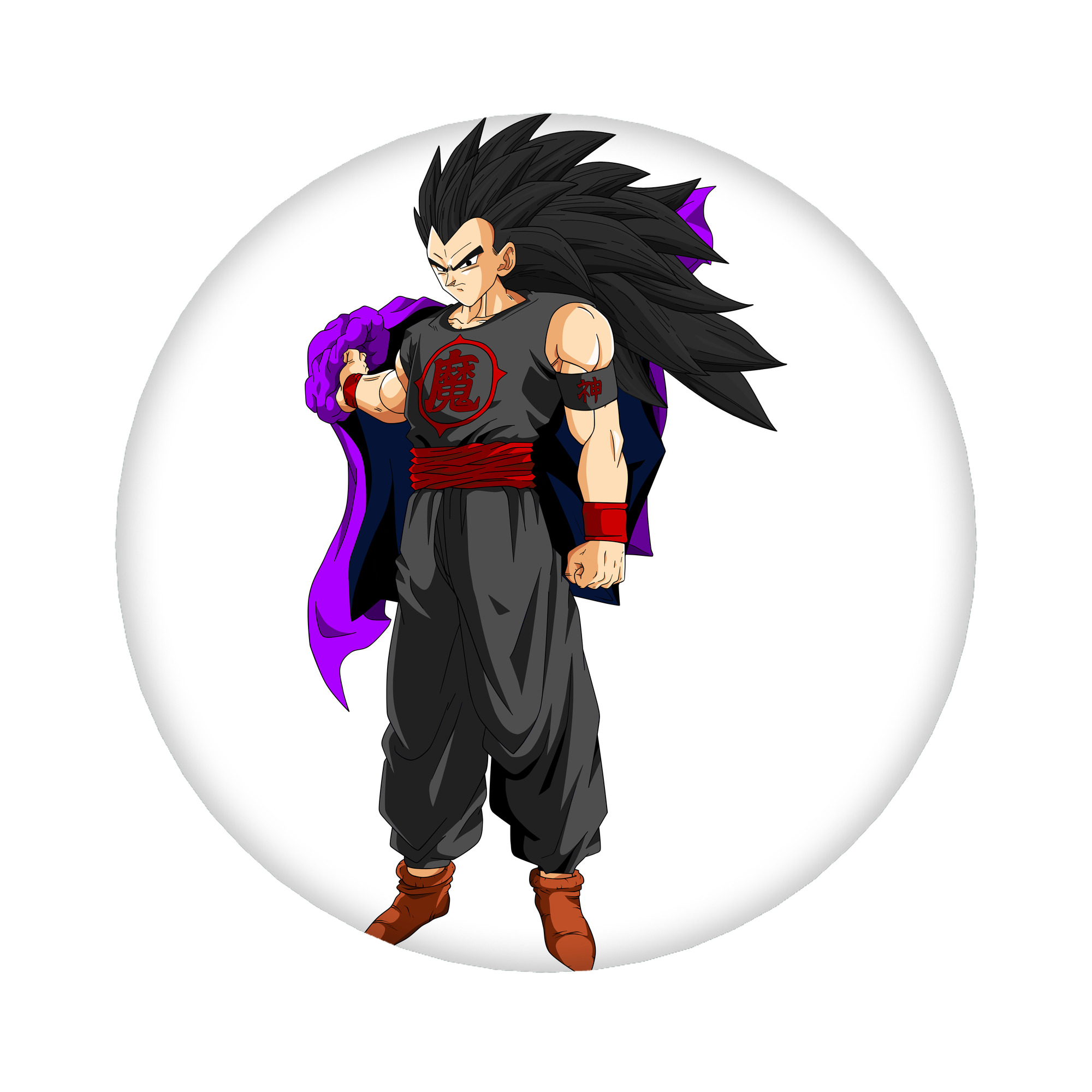 （画像用） ドラゴンボール ベジータ四世（Bejīta Yonsei）DRAGON BALL Vegeta IV 6cm 缶バッジ 複数セット