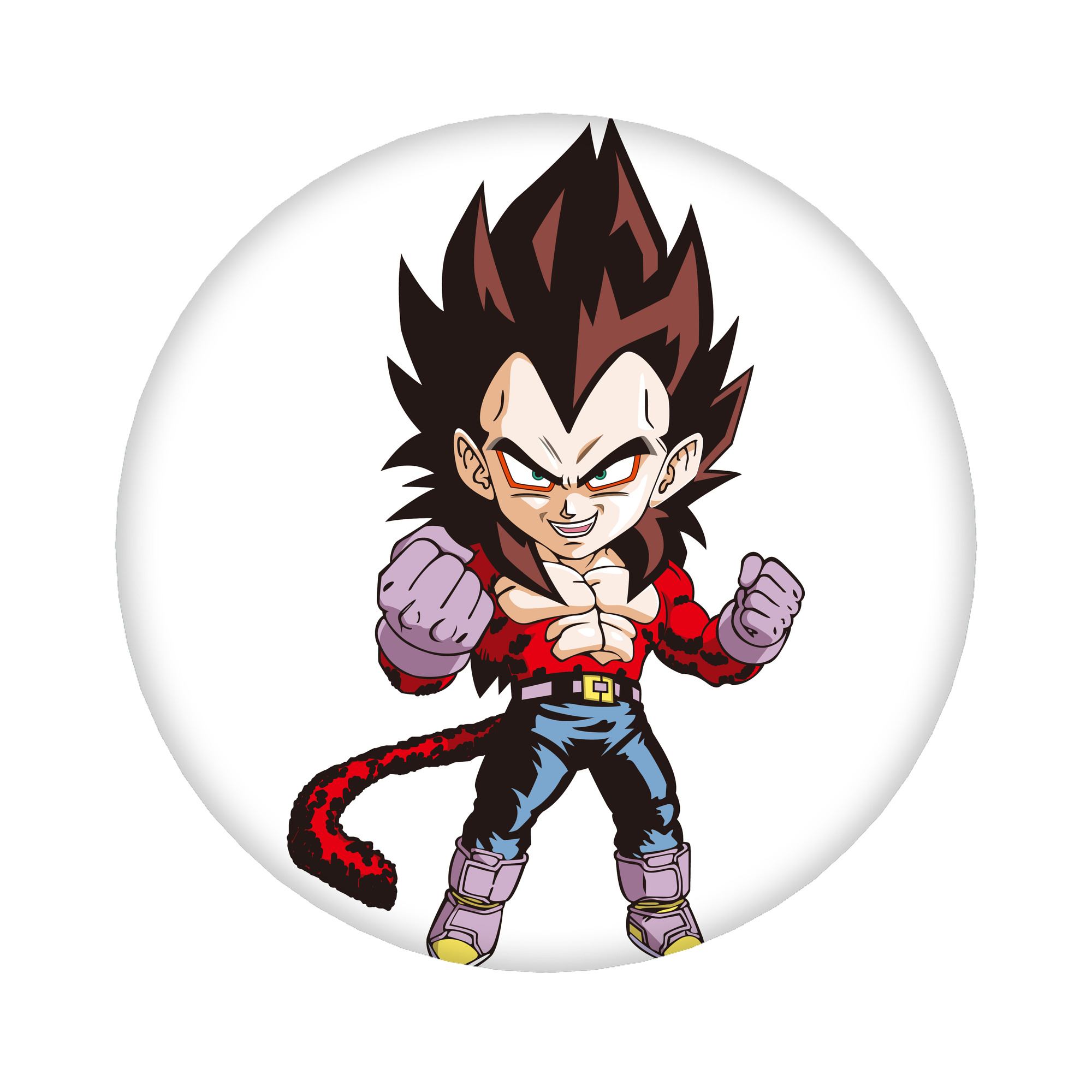 （画像用） ドラゴンボール ベジータ四世（Bejīta Yonsei）DRAGON BALL Vegeta IV 6cm 缶バッジ 複数セット