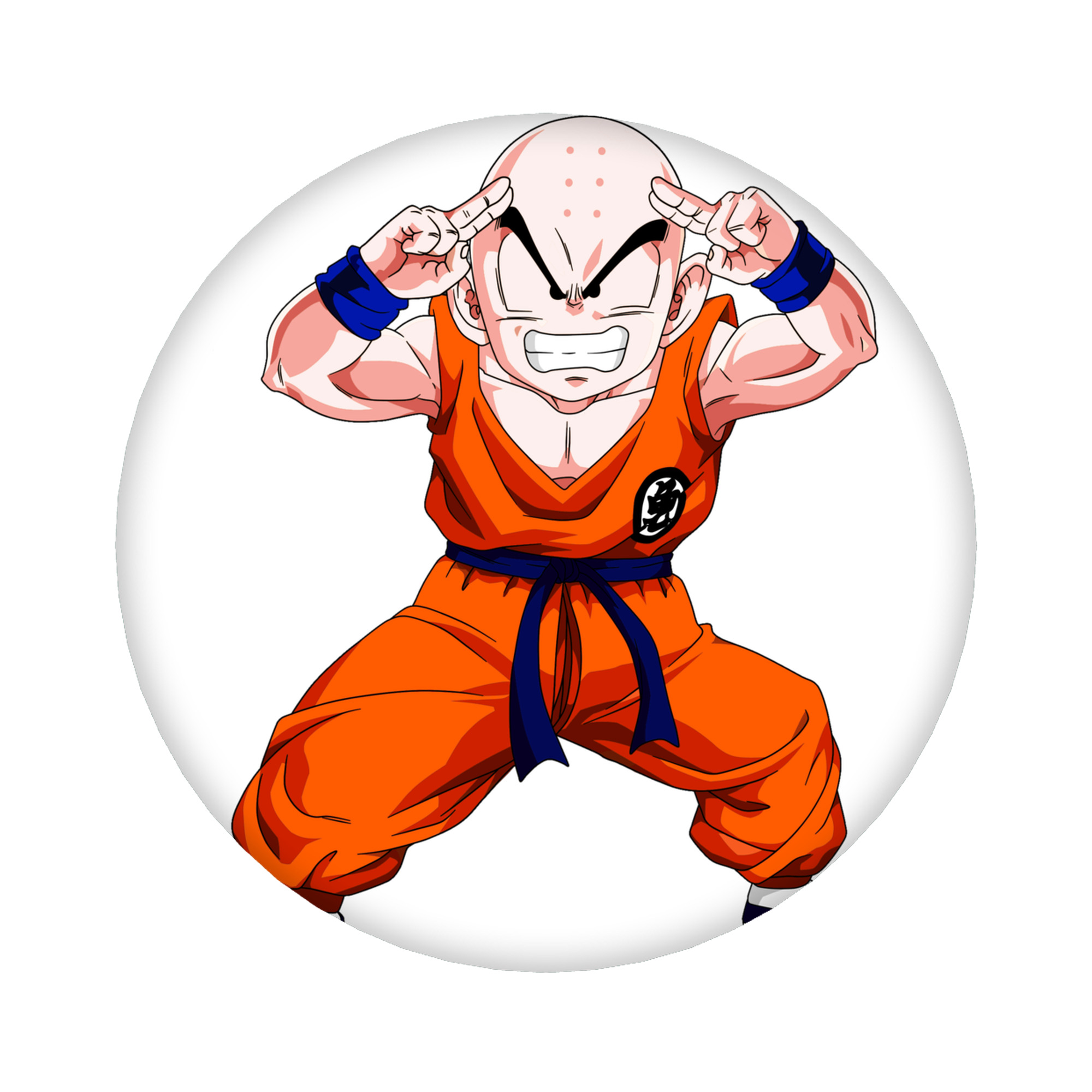（画像用） ドラゴンボール クリリン DRAGON BALL krillin 6cm 缶バッジ 複数セット