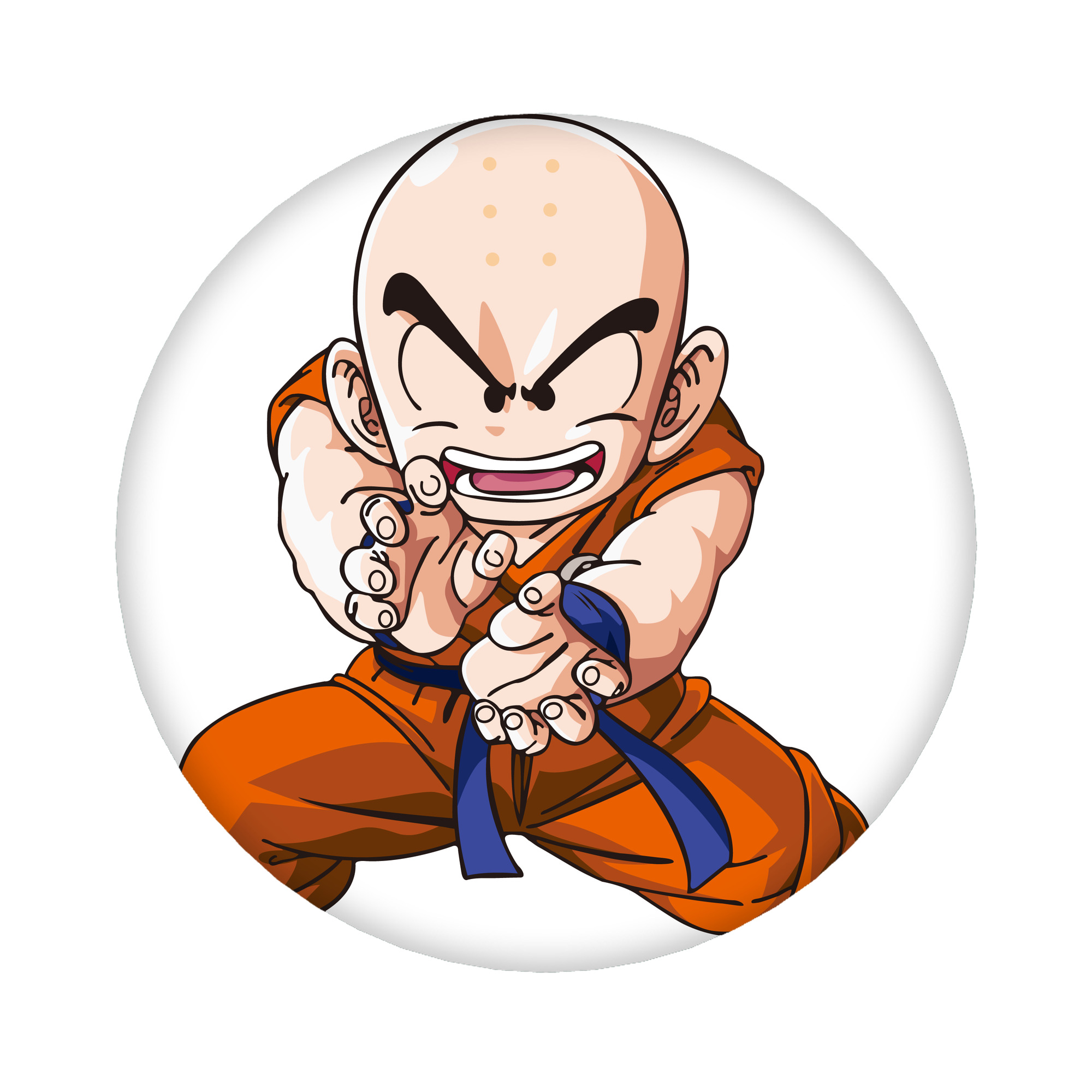 （画像用） ドラゴンボール クリリン DRAGON BALL krillin 6cm 缶バッジ 複数セット
