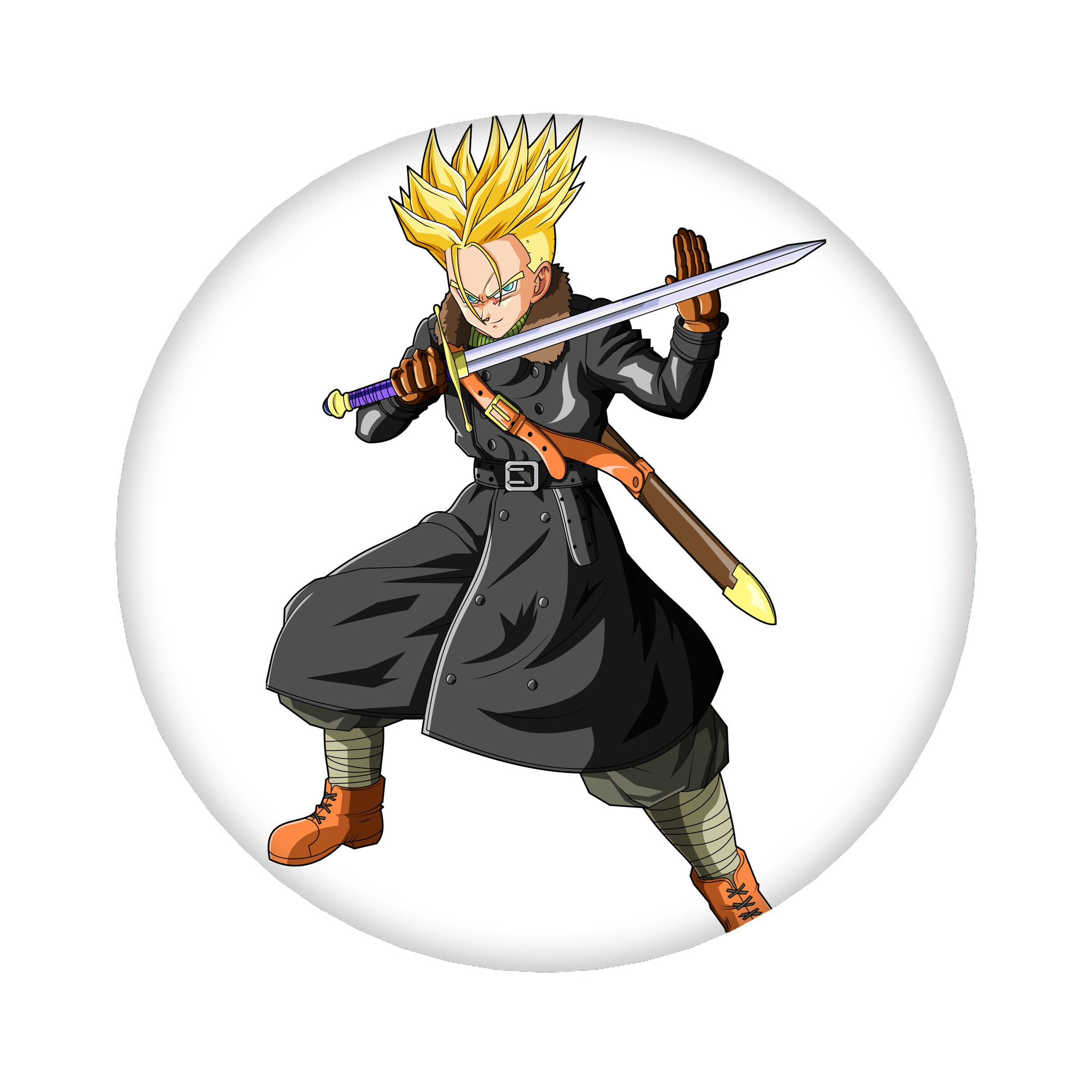 （画像用） ドラゴンボール トランクス（Torankusu）DRAGON BALL Trunks 6cm 缶バッジ 複数セット