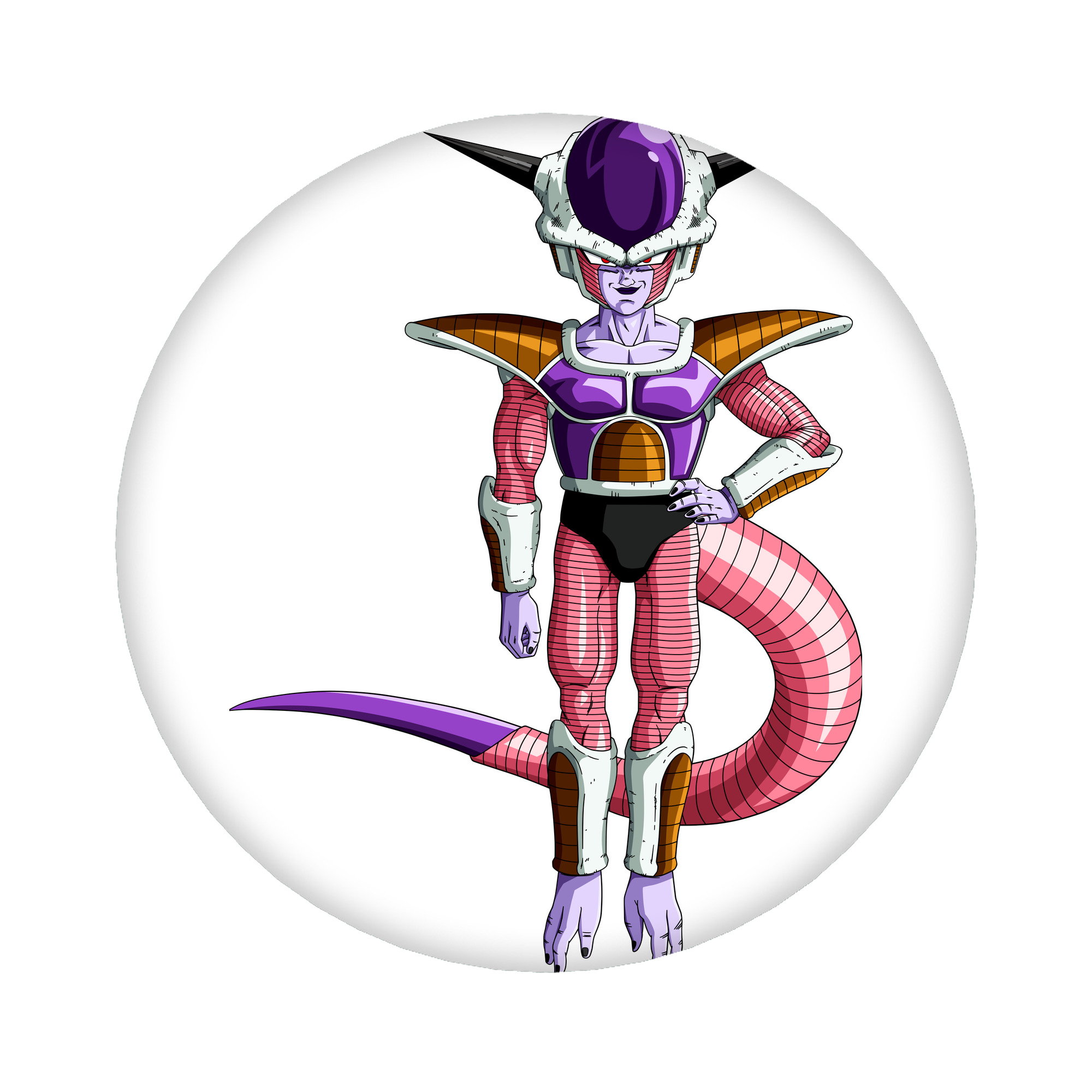 （画像用） ドラゴンボール フリーザ DRAGON BALL Frieza 6cm 缶バッジ 複数セット