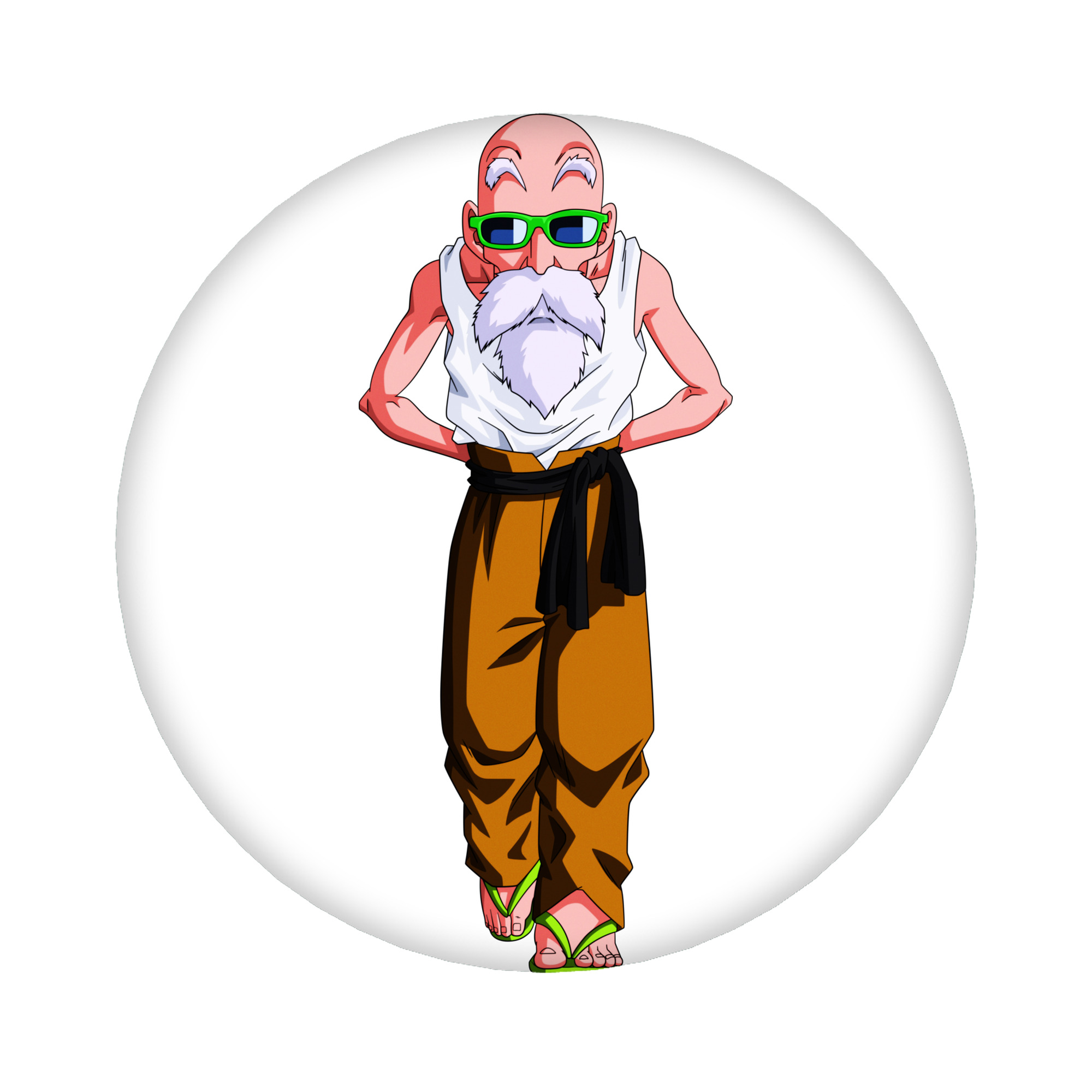（画像用） ドラゴンボール 亀仙人（かめせんにん） DRAGON BALL Master Roshi Kame Sennin 6cm 缶バッジ 複数セット