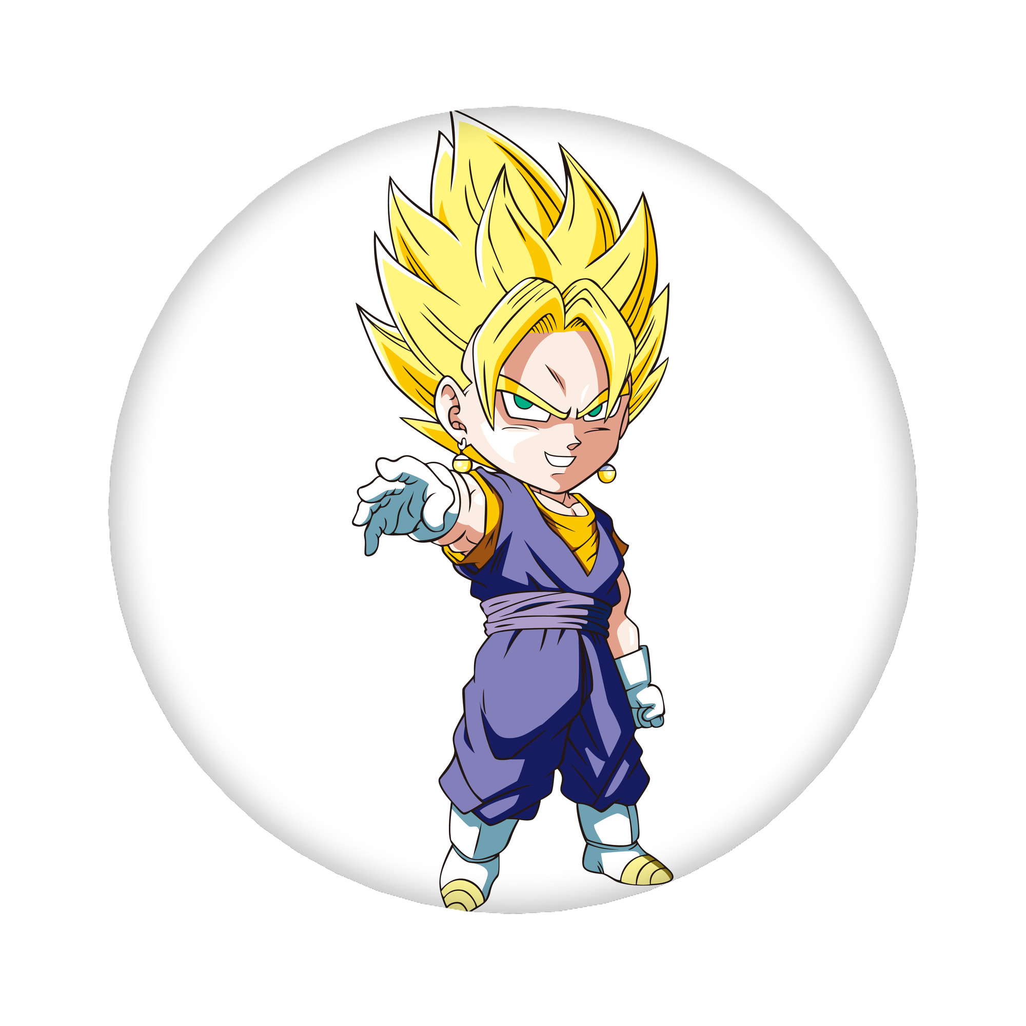 （画像用） ドラゴンボール ベジット DRAGON BALL Vegetto 6cm 缶バッジ 複数セット