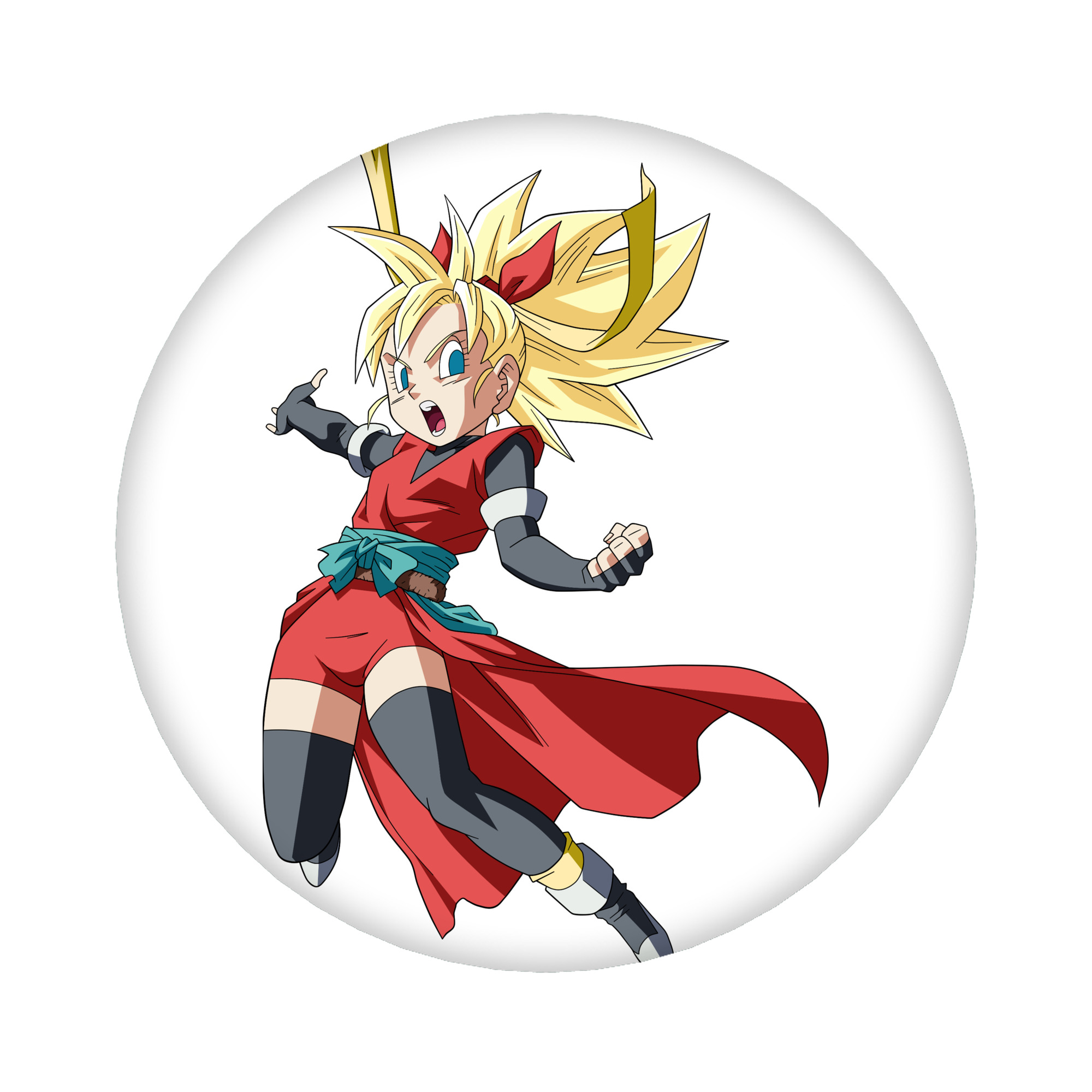 （画像用） ドラゴンボール カリフラ DRAGON BALL Caulifla 6cm 缶バッジ 複数セット